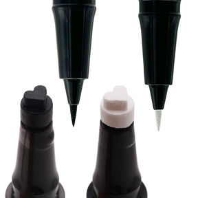 Heart B&W Bundle - Stamp & Eyeliner Pen - Glisten Cosmetics
