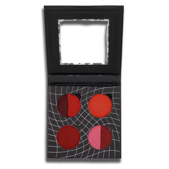 Red 4 Pan Palette - Eyeliner - Glisten Cosmetics