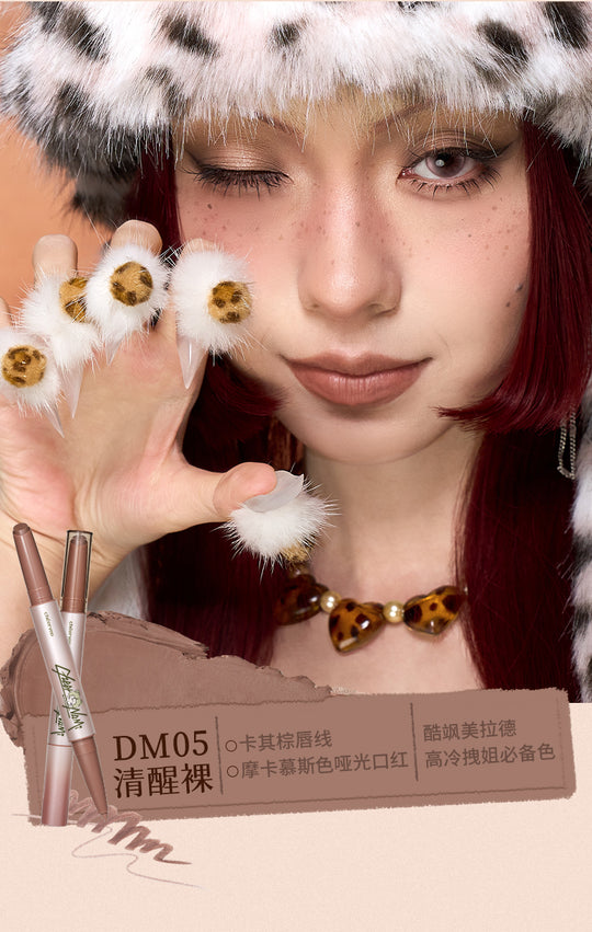 Sober Nude  - Matte Duo Lipstick - Cheeryep