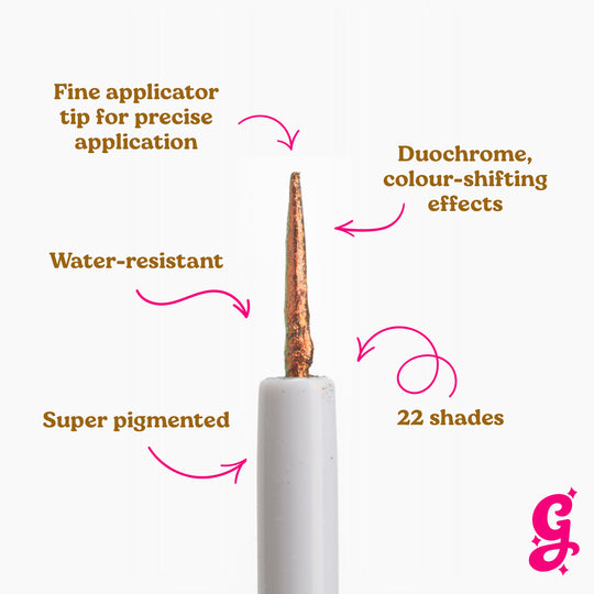 Beetle Chroma Flik (Orange/Red/Gold) - Liquid Liner - Glisten Cosmetics
