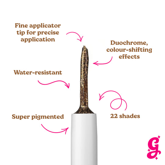 Bling Ring Chroma Flik (Gold) - Liquid Liner - Glisten Cosmetics