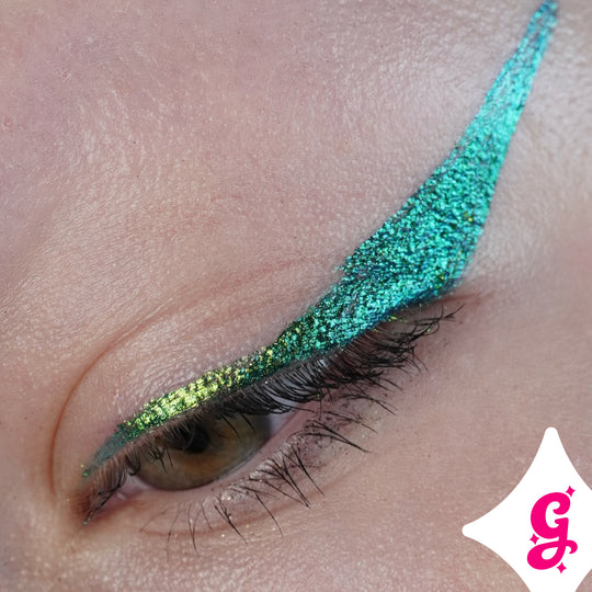 Peacock Chroma Flik (Blue/Green) - Liquid Liner - Glisten Cosmetics