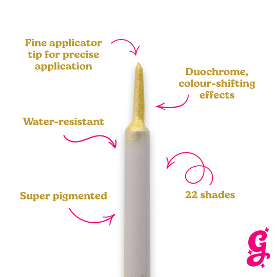 Honeydew Chroma Flik (Yellow/Gold) - Liquid Liner - Glisten Cosmetics
