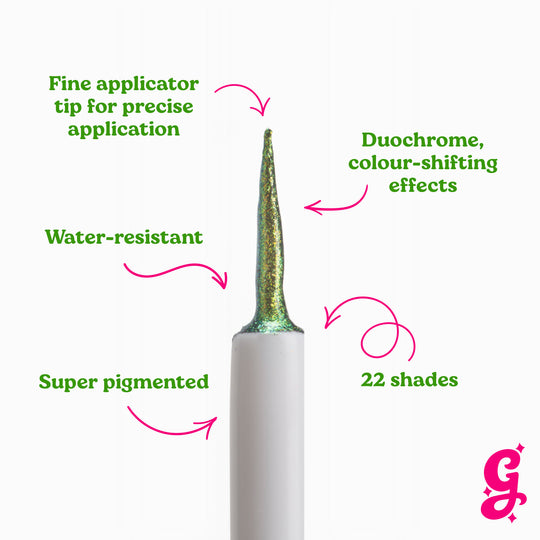 Medusa Chroma Flik (Green/Gold/Blue) - Liquid Liner - Glisten Cosmetics