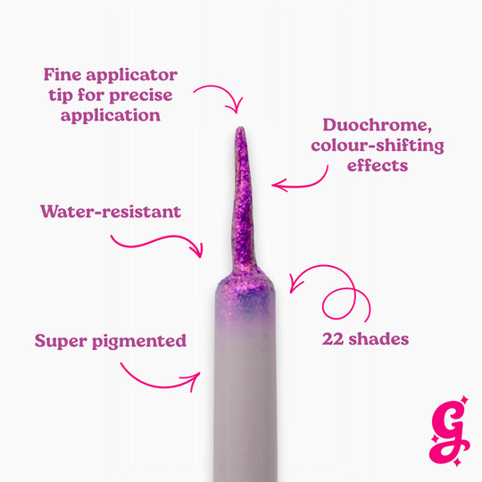Moonflower Chroma Flik (Pink/Gold) - Liquid Liner - Glisten Cosmetics