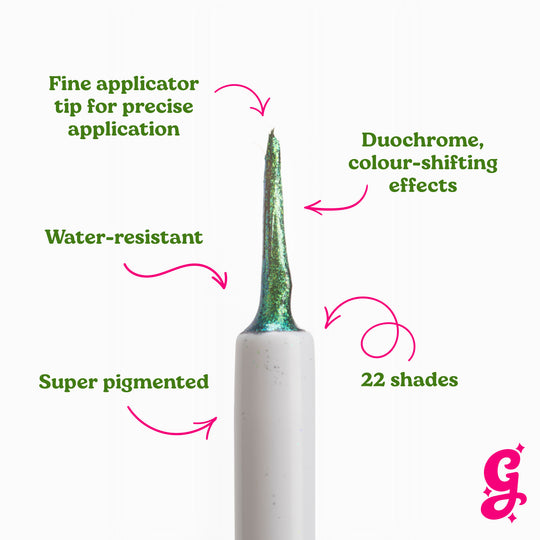Peacock Chroma Flik (Blue/Green) - Liquid Liner - Glisten Cosmetics