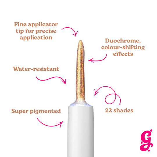 Phoenix Chroma Flik (Orange/Gold) - Liquid Liner - Glisten Cosmetics