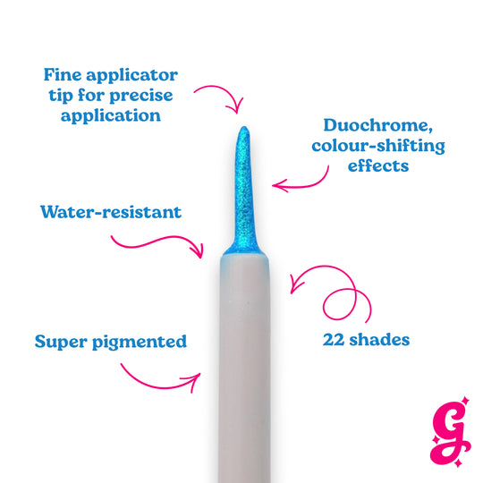 Shockwave Chroma Flik (Blue/Teal) - Liquid Liner - Glisten Cosmetics