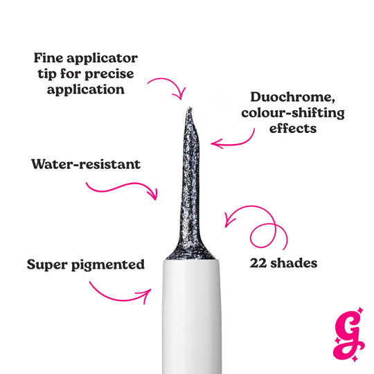 Silver Fox Chroma Flik (Slate Grey) - Liquid Liner - Glisten Cosmetics