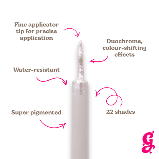 Snowdrop Chroma Flik (White) - Liquid Liner - Glisten Cosmetics