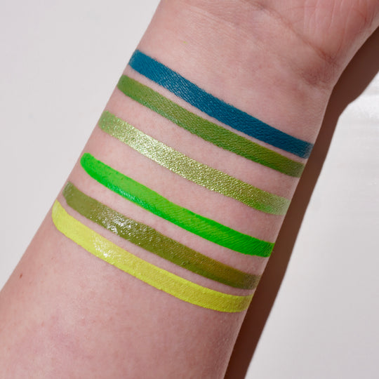 Green 4 Pan Palette - Eyeliner - Glisten Cosmetics