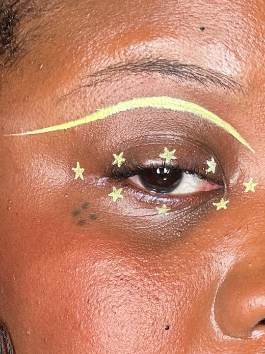 Yellow Spectra Pen - Star Stamp Liner - Glisten Cosmetics