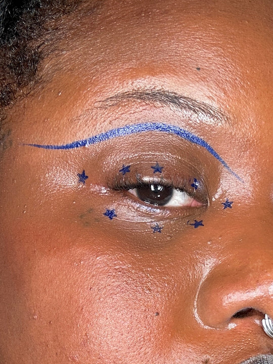 Dark Blue Spectra Pen - Star Stamp Liner - Glisten Cosmetics