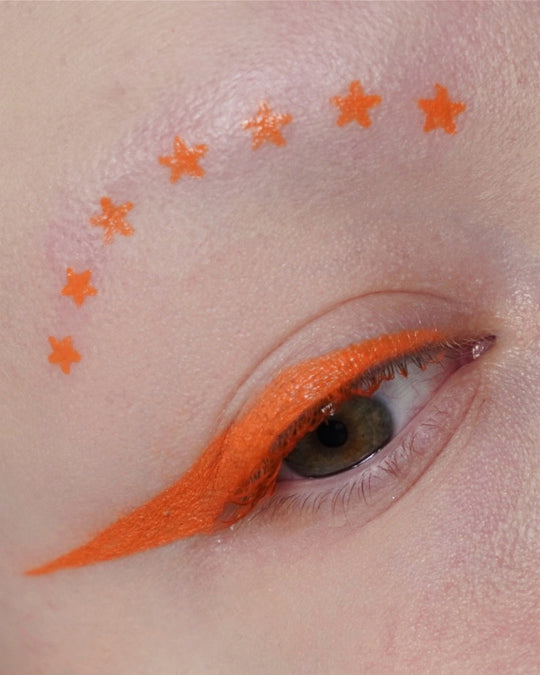 Orange Spectra Pen - Star Stamp Liner  - Glisten Cosmetics
