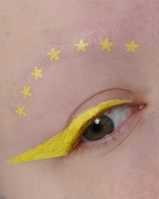 Yellow Spectra Pen - Star Stamp Liner - Glisten Cosmetics