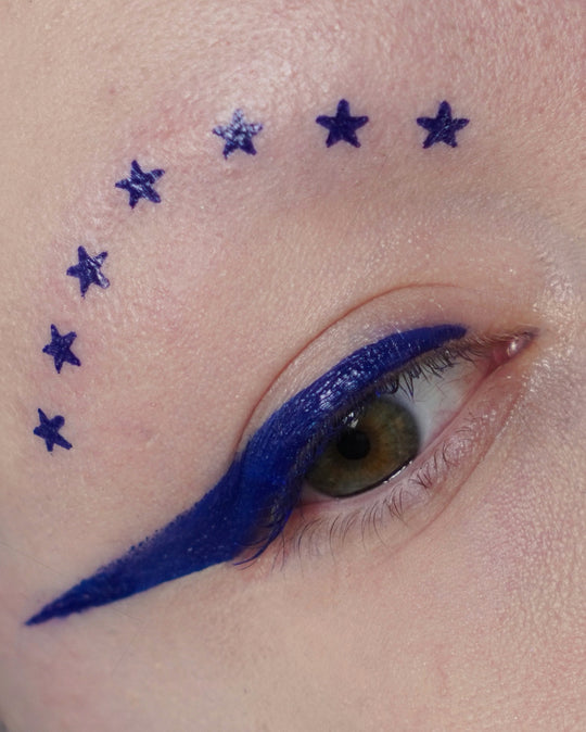Dark Blue Spectra Pen - Star Stamp Liner - Glisten Cosmetics