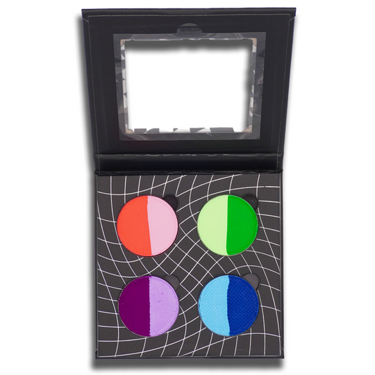 Neon Split 4 Pan Palette - Eyeliner - Glisten Cosmetics