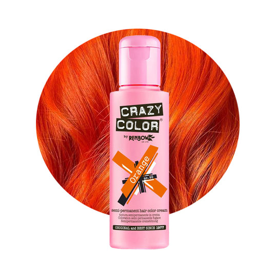 Orange (Bright Orange) - Semi-Permanent Hair Dye - Crazy Color