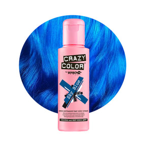 Sky Blue (Royal Blue) - Semi-Permanent Hair Dye - Crazy Color