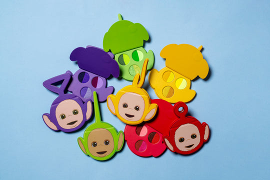 Character Bundle - Wet Liner Palettes & Brush Set - Glisten Cosmetics X Teletubbies