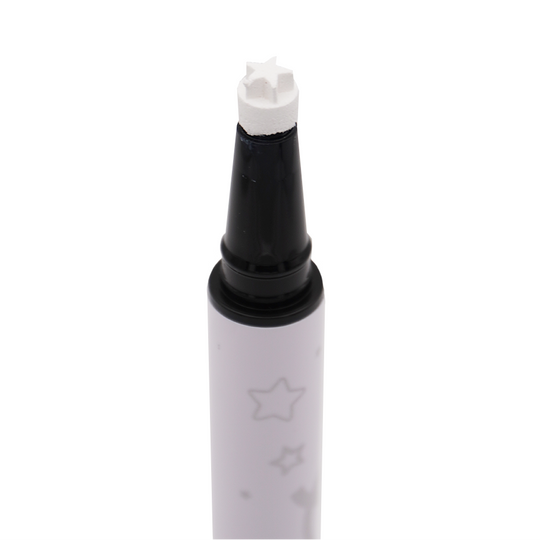 White Spectra Pen - Star Stamp Liner - Glisten Cosmetics