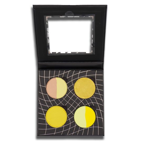 Yellow 4 Pan Palette - Eyeliner - Glisten Cosmetics