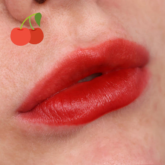 Cherry (Deep Orange Red) Juicy Tint - Lip Tint - Glisten Cosmetics
