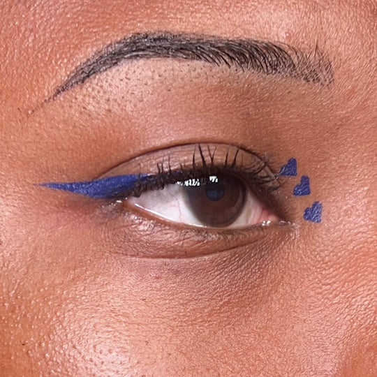 Heart Dark Blue Spectra Pen - Stamp & Eyeliner Pen - Glisten Cosmetics