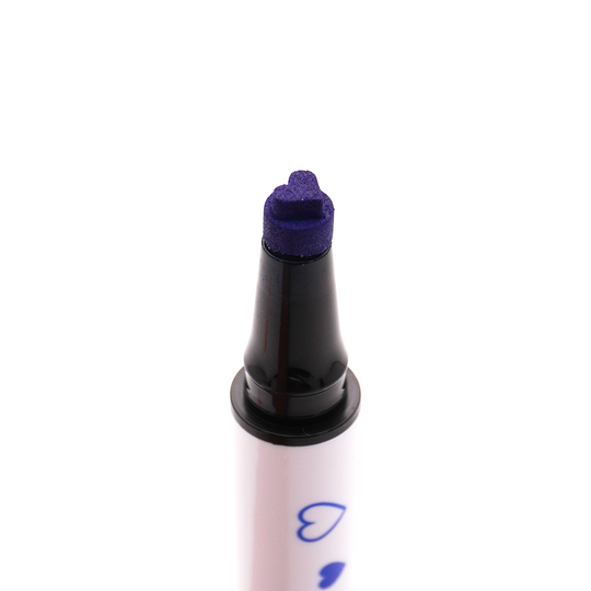 Dark Blue Spectra Pen - Heart Stamp Liner - Glisten Cosmetics