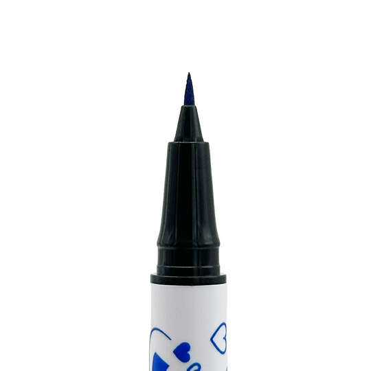 Dark Blue Spectra Pen - Heart Stamp Liner - Glisten Cosmetics
