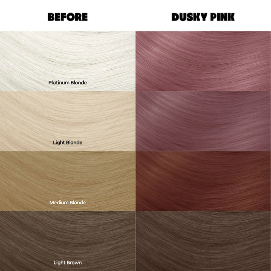 Dusky Pink (Grey Pink) - Semi-Permanent Hair Dye - Crazy Color