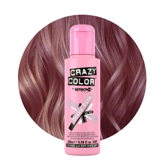 Dusky Pink (Grey Pink) - Semi-Permanent Hair Dye - Crazy Color