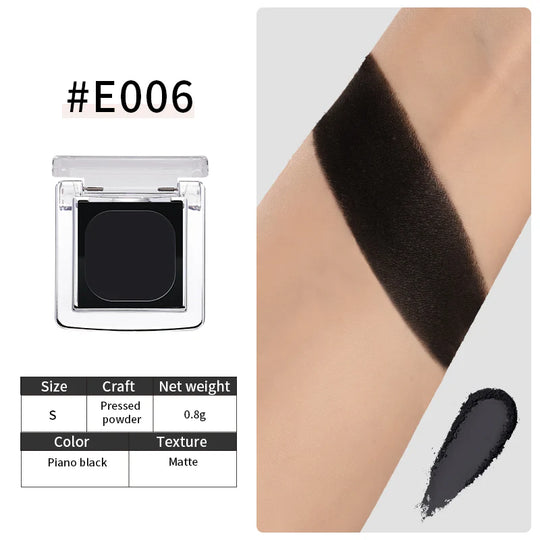 E006 (Piano Black) - Single Eyeshadow - Cheeryep
