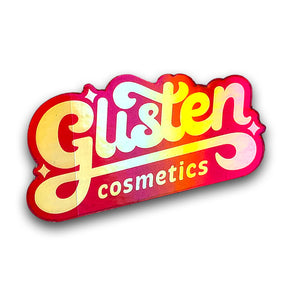 Glisten Pink Logo Sticker - Holographic