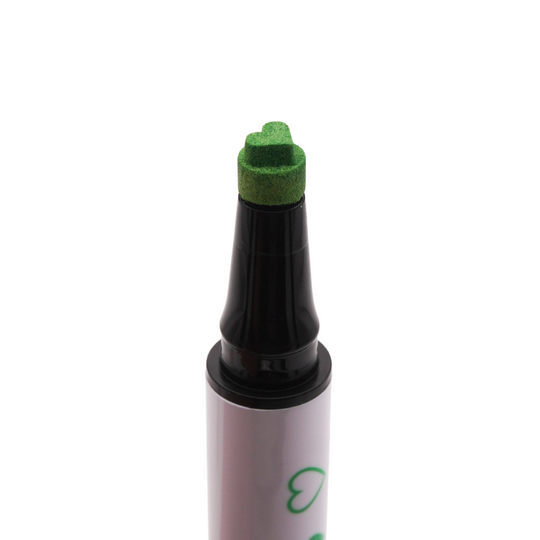 Green Spectra Pen - Heart Stamp Liner - Glisten Cosmetics