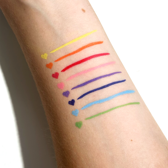Spectra Pen Rainbow Heart Bundle - Liquid Eyeliner - Glisten Cosmetics
