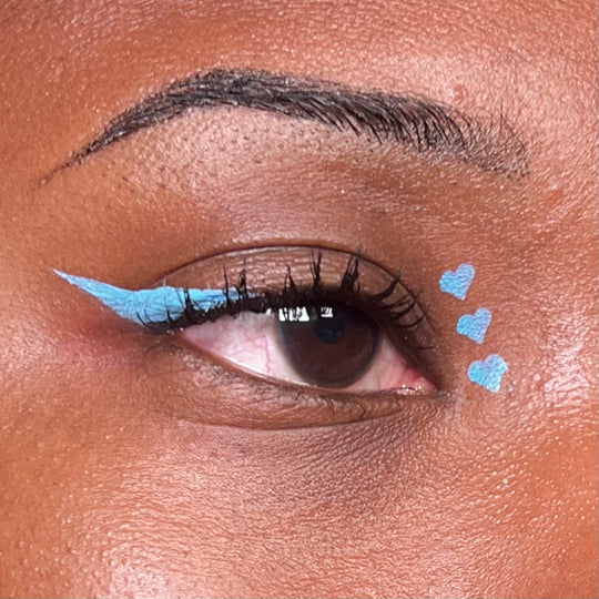 Heart Blue Spectra Pen - Stamp & Eyeliner Pen - Glisten Cosmetics