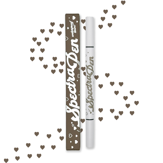 Heart Light Brown Spectra Pen - Stamp & Eyeliner Pen - Glisten Cosmetics