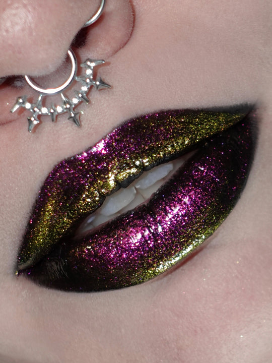 Maia Chroma Gloss (Purple/Gold) - Multichrome Lip Gloss - Glisten Cosmetics