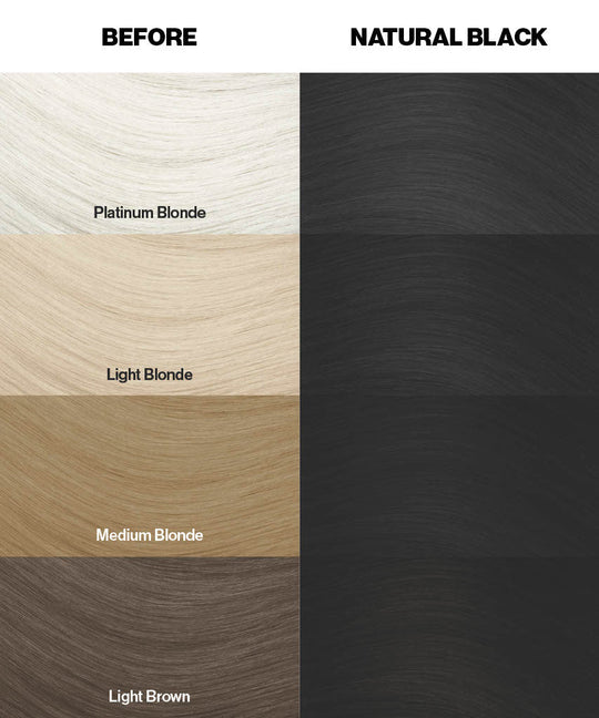 Natural Black (Brown-Black) - Semi-Permanent Hair Dye - Crazy Color