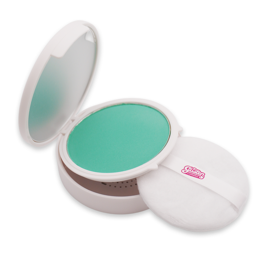 Pastel Green Spectra Set - Colourful Pressed Powder - Glisten Cosmetics