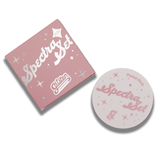Pastel Pink Spectra Set - Colourful Pressed Powder - Glisten Cosmetics
