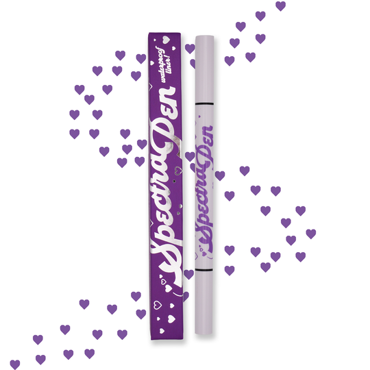 Purple Spectra Pen - Heart Stamp Liner - Glisten Cosmetics