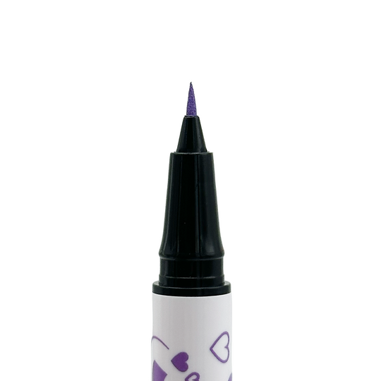 Purple Spectra Pen - Heart Stamp Liner - Glisten Cosmetics