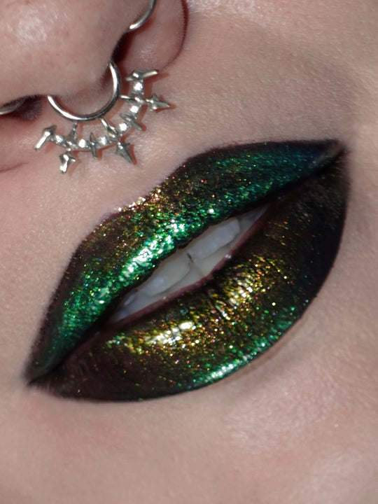 Sirius Chroma Gloss (Silver/Purple) - Multichrome Lip Gloss - Glisten Cosmetics
