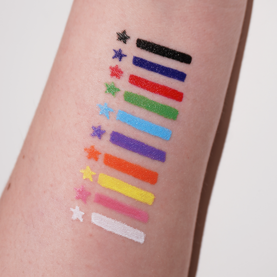 Orange Spectra Pen - Star Stamp Liner  - Glisten Cosmetics