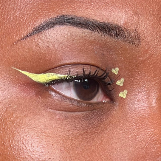 Heart Yellow Spectra Pen - Stamp & Eyeliner Pen - Glisten Cosmetics