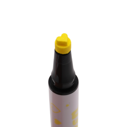 Yellow Spectra Pen - Heart Stamp Liner - Glisten Cosmetics