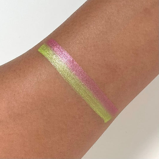Nerds (Shimmer Pink & Lime Green) Split Liner - Eyeliner - Glisten Cosmetics