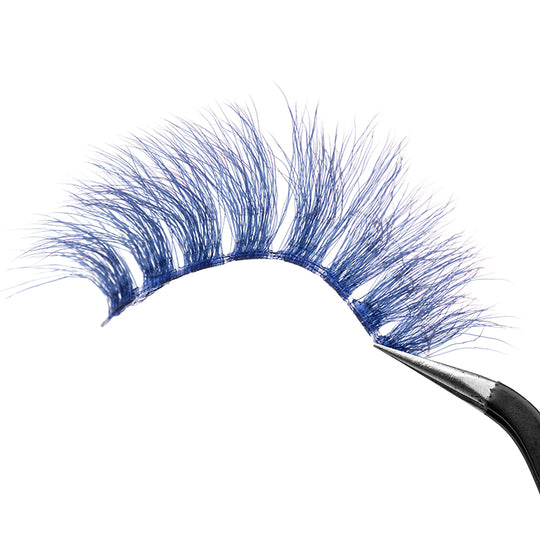 Indigo (Blue) - False Eyelashes - Glisten Cosmetics